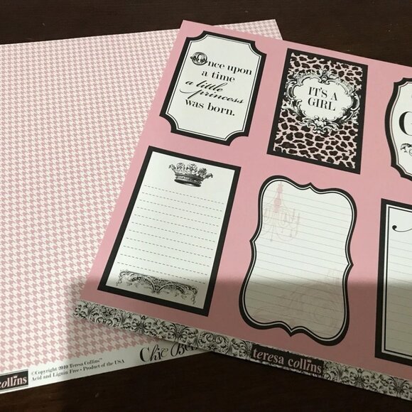 Teresa Collin’s Chic Be’Be’ Girl Scrapbook Items Vintage 2010 Sealed with Extras - Picture 4 of 16
